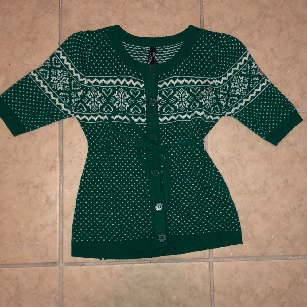 Green Xmas Top